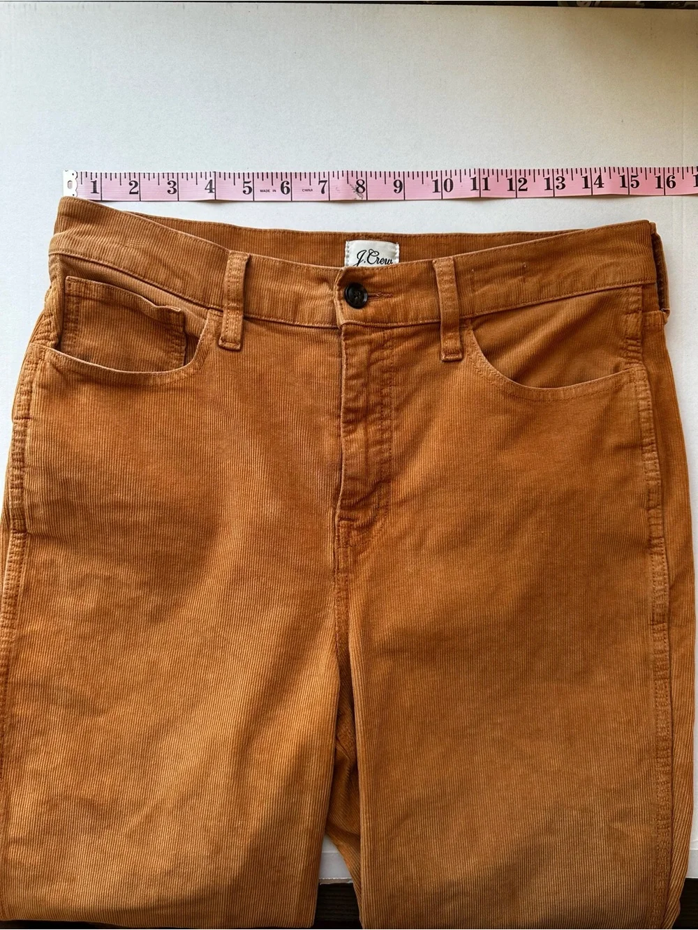 J.Crew Burnt Orange Straight Leg Corduroy Pants Fall Autumn Women's